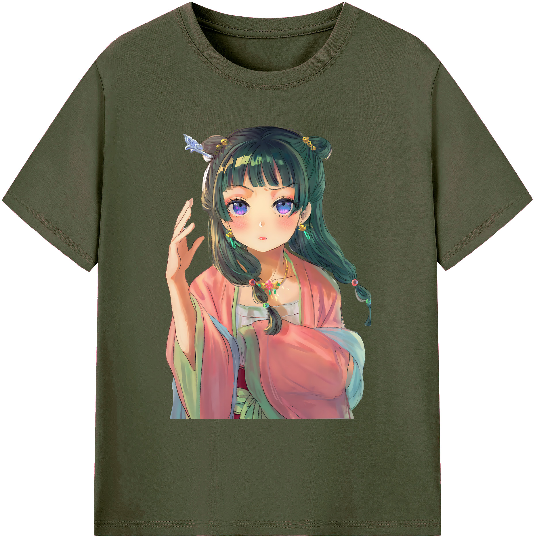 （画像用） 薬屋のひとりごと The Apothecary Diaries 綿100％ メンズ半袖Tシャツ｜肌触りやわらか＆通気性